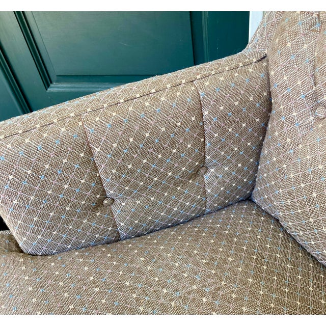 1960s Traditional Side Chair With Tufted Back and Arms For Sale - Image 9 of 10