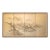 1960s Shōwa Era Japanese Byobu Screen, "Mountain Landscape With River and Bridge" For Sale