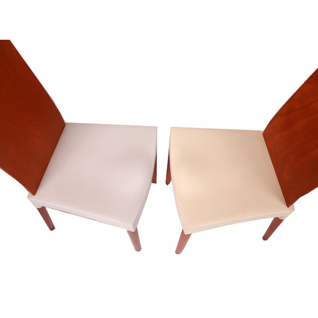 Philippe Starck for Kartell "Miss Trip" Side Dining Chairs in Tan - A Pair For Sale - Image 11 of 11