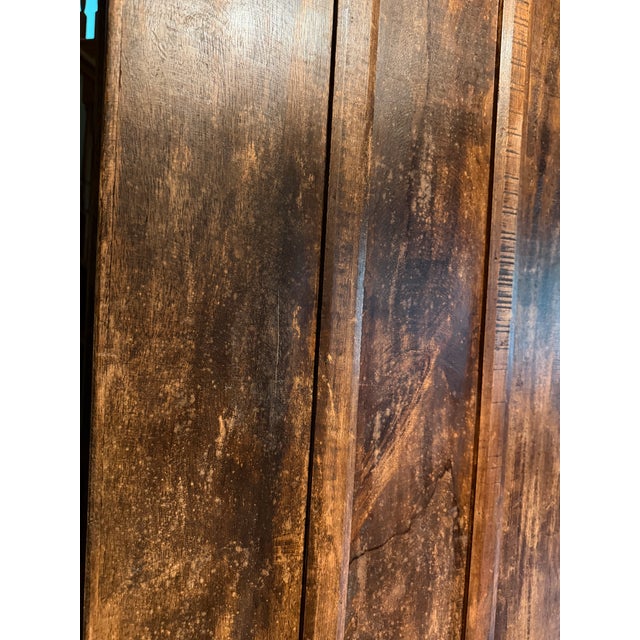 Vintage Indian Haveli Armoire With Antique Hand-Carved Mandala Doors For Sale - Image 18 of 18