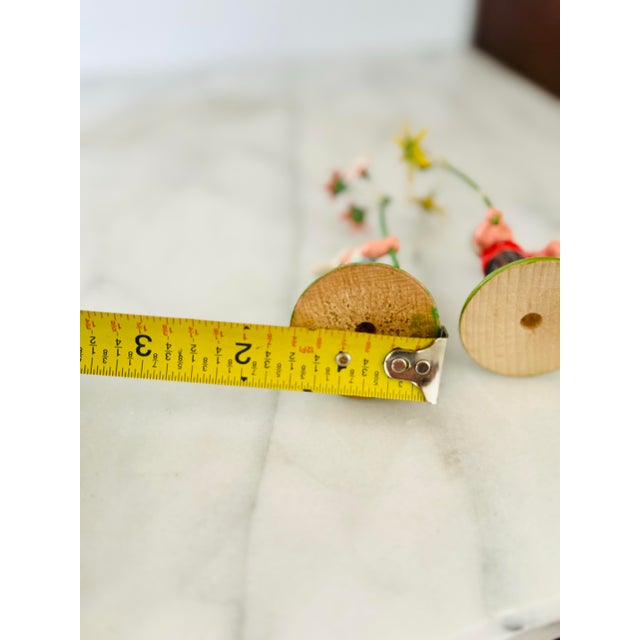 Kunstgewerbe-Werkstätten Olbernhau Kwo Erzgebirge Germany Blumenkinder (Flower Children) Figurines - a Both and Girl Pair For Sale - Image 9 of 10