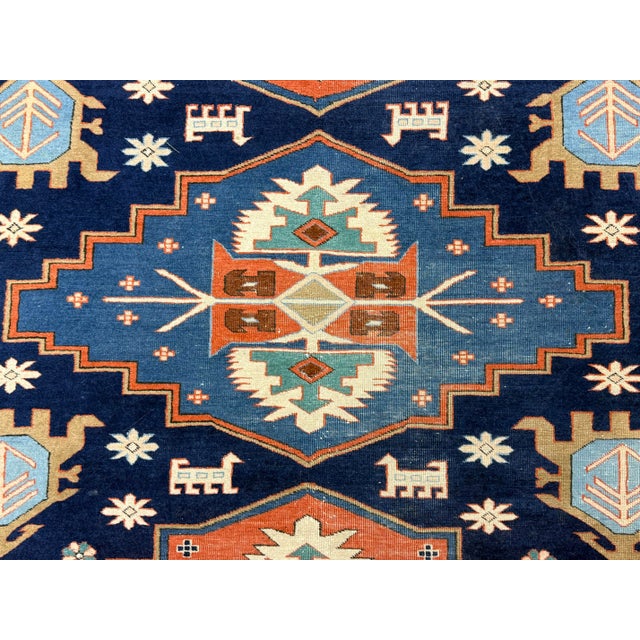 Late 20th Century 6ft 6in × 9ft 1in Persain Hand-Knotted Wool Tribal Area Rug For Sale - Image 5 of 12