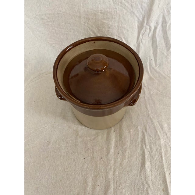 Pearson Vintage Perason of Chesterfield Quart Size Crock with Lid For Sale - Image 4 of 5