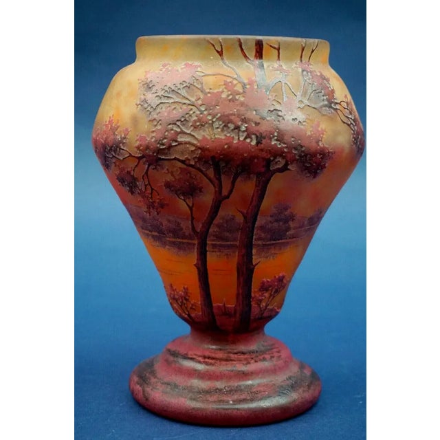 20th Century Blown Glass Vase with Lorraine Cross from Daum Nancy, France, 1890s For Sale - Image 8 of 18