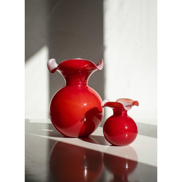 Vases by Iskra for Ribes Art of Glass, Set of 2 For Sale - Image 6 of 8
