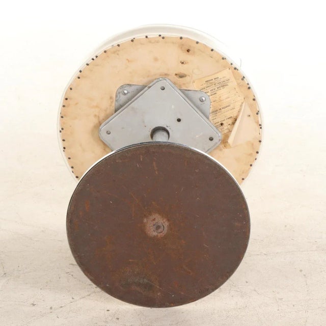 Metal 1960s Charles Hollis Jones Polished Nickel Bugle Base Stool For Sale - Image 7 of 8