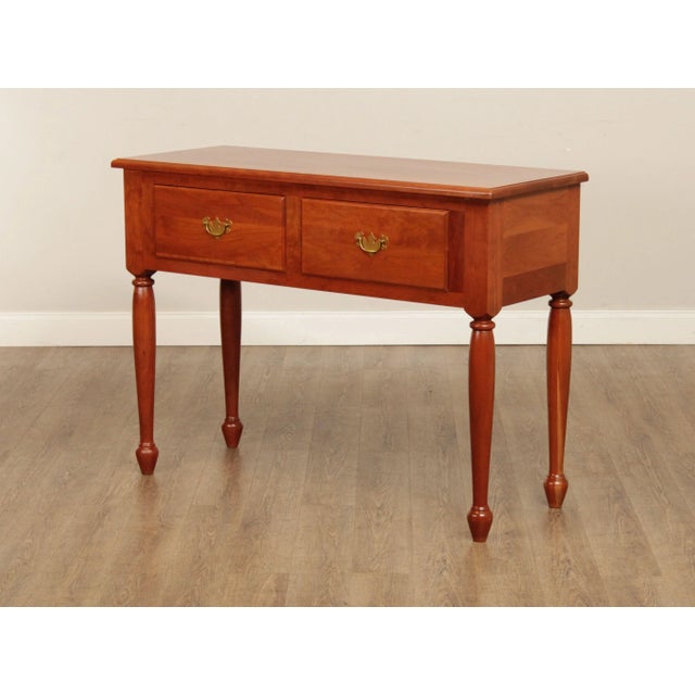 Late 20th Century Sheraton Farmhouse Style Custom Crated Cherry Sideboard For Sale - Image 9 of 13