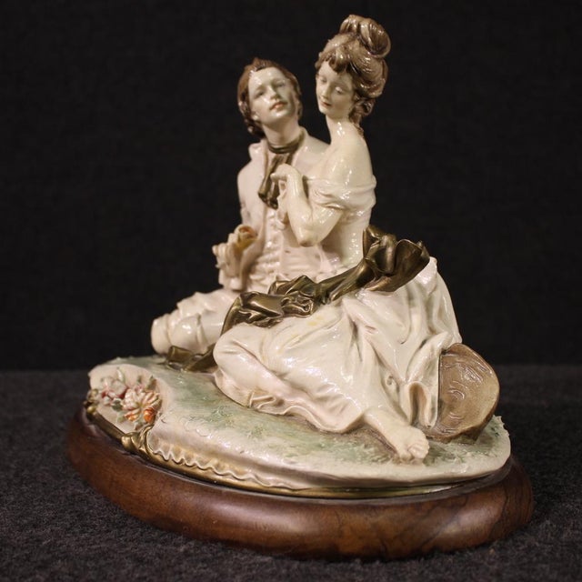 Ceramic Figurine by B. Merli for Capodimonte, 1981 For Sale - Image 9 of 13