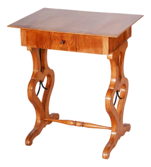 Small Biedermeier Side Table in Ash, 1830s