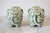 Ceramic Vintage Green and White Ceramic Elephant Banks - Andrea by Sadek For Sale - Image 7 of 9