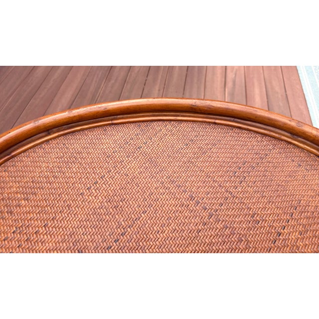 Palecek Rattan Bamboo 3 Tier Table For Sale - Image 9 of 11
