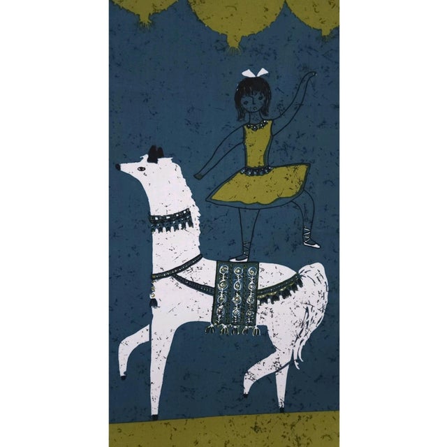 Mid-Century German Pop Art Screen-Printed Wall Hanging by Traute Sänger, 1970s For Sale - Image 4 of 6
