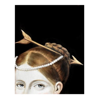 Portrait of a Lady With Arrow and Pearls by Susannah Carson - Archival Print