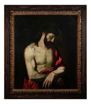 Circle of Tiziano Vecellio, Ecce Homo, 17th Century, Oil on Canvas, Framed