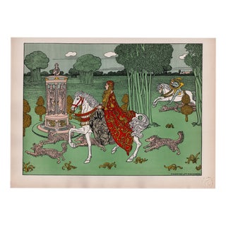 Charles Doudelet, The Chatelaine, 1897, Lithograph on Paper For Sale