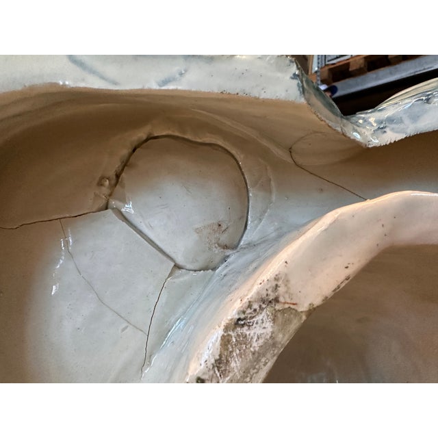 Italian Art Nouveau Glazed Ceramic Centerpiece, 1900 For Sale - Image 10 of 18