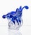 Mid-Century Modern Blue Hand-Shaped Glass Vase, 1970s For Sale - Image 3 of 6
