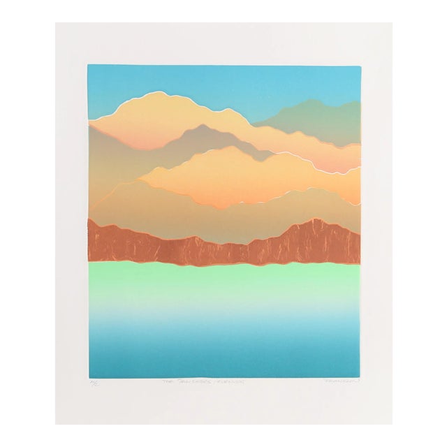 Franklin, the Palisades - Evening, Etching For Sale