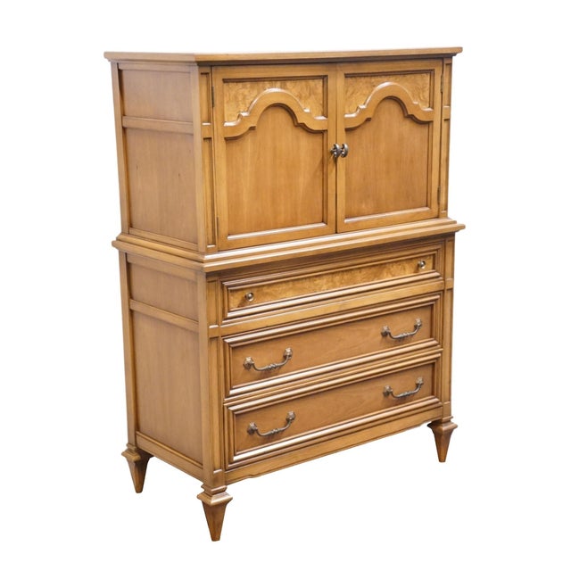 WEIMAN The Rockwood Collection Solid Cherry Italian Neoclassical 40" Chest on Chest 533-111 54.25" High 40" Wide 21.5"...