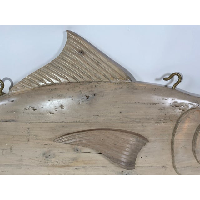 Six Foot Carved Wood Tuna Fish For Sale In Boston - Image 6 of 12