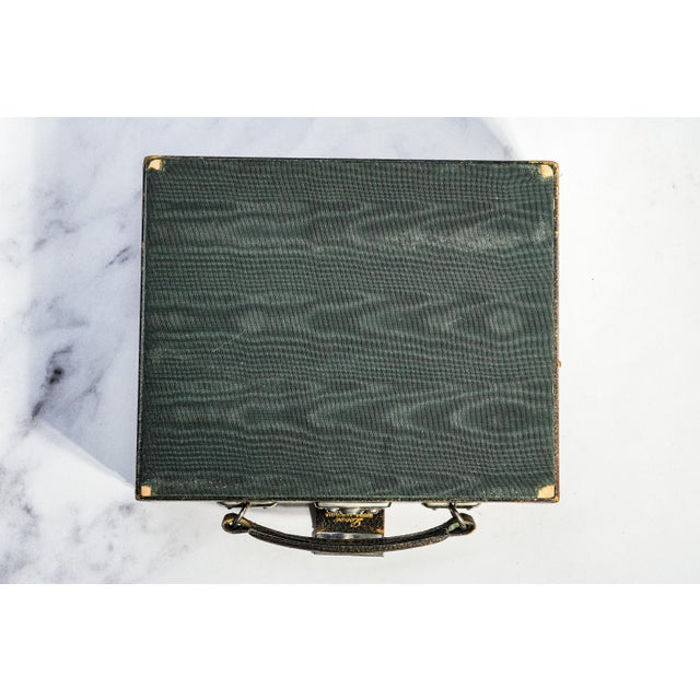 Vintage Travel Dresser Vanity Leather Jewelry Box Home Decor For Sale - Image 17 of 17