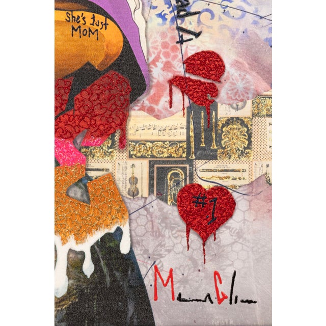 Modern Marcus Glenn One Heart Can Change the World Signed Dionne Warwick Giclee Canvas For Sale - Image 3 of 8