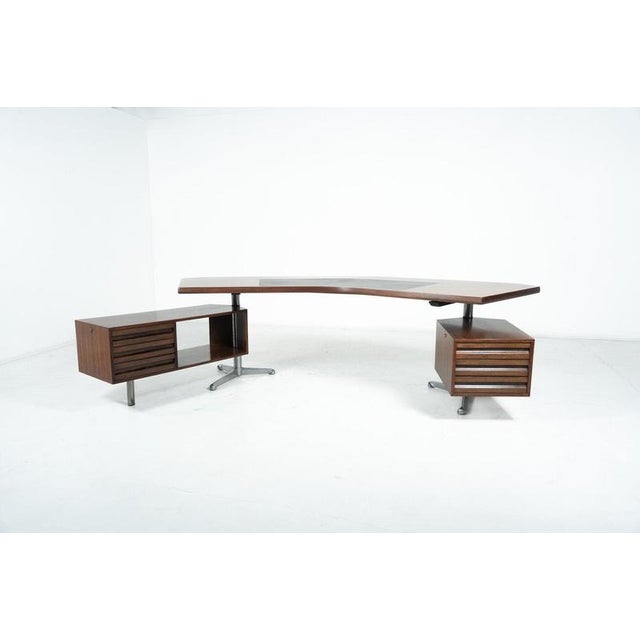 T96 Boomerang Desk by Osvaldo Borsani for Tecno, Italy, 1956 For Sale - Image 13 of 18