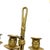 Brass Pair of 19th Century Louis XVI Style Knot & Tassel Appliqué Wall Candle Sconces For Sale - Image 8 of 8