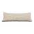 Turkish Hemp Pillow Cushion Natural Beige Black Cushion Cover 14"x40" For Sale