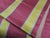 Traditional Vintage Red & Yellow Empire Stripes Silk Fabric Panel For Sale - Image 3 of 3