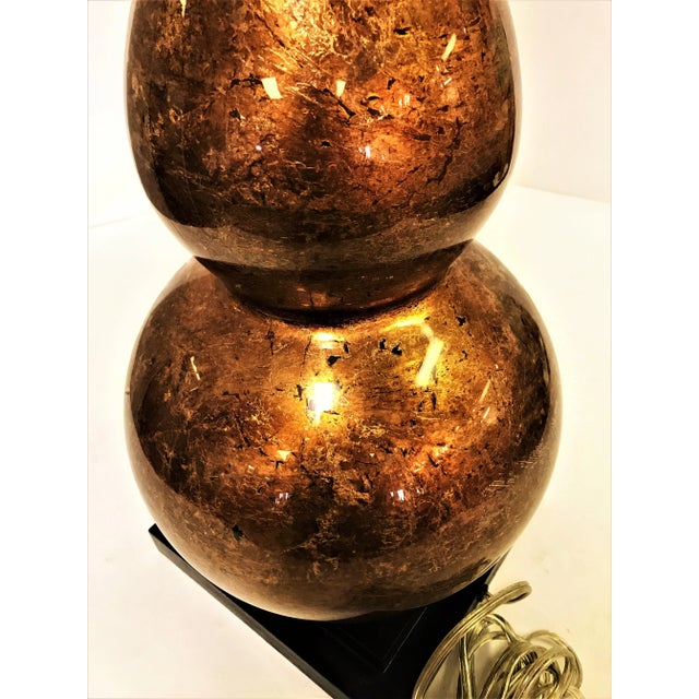 Vintage Large Thomas O'Brien for Visual Comfort Double Gourd Glass Lamp For Sale In West Palm - Image 6 of 7