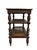 Brown Vintage Baker Milling Road British Colonial Style Three-Tier Stand With Cane Shelves For Sale - Image 8 of 12