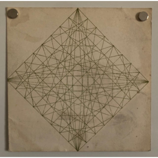 Alvin Dickstein, 1967 Abstract Geometric Expressionist NYC MoMA Silkscreen Card, Stable Gallery, 1967 For Sale - Image 4 of 4