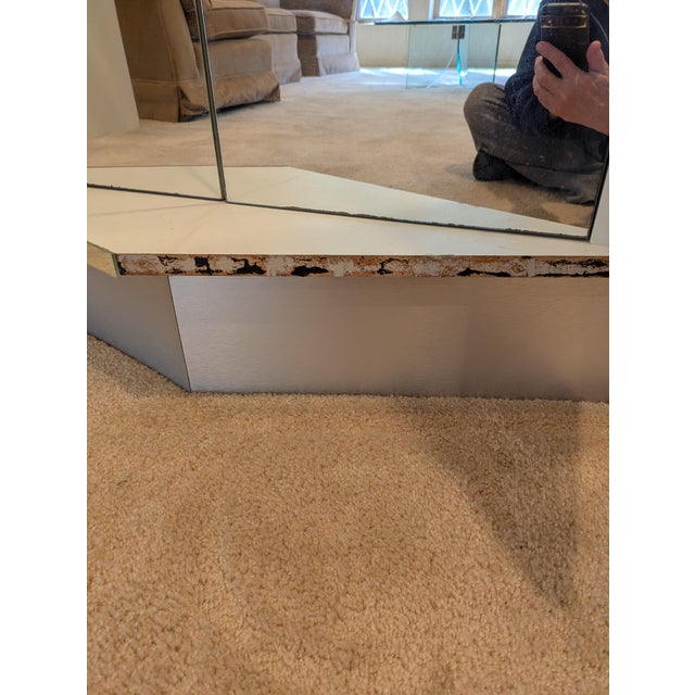 1990s Mirrored Wall Unit For Sale In New York - Image 6 of 8