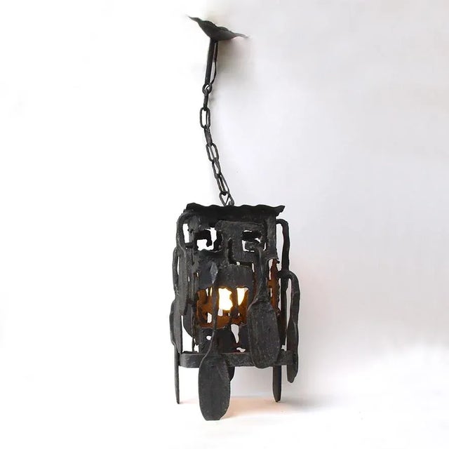 Brutalist Chandelier by Gianfranco Romagna, 1970s For Sale - Image 6 of 16