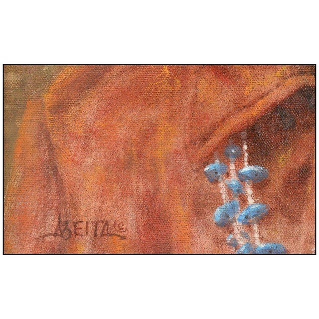 Realism Mid 20th Century Navajo Woman, Jim Abeita For Sale - Image 3 of 5