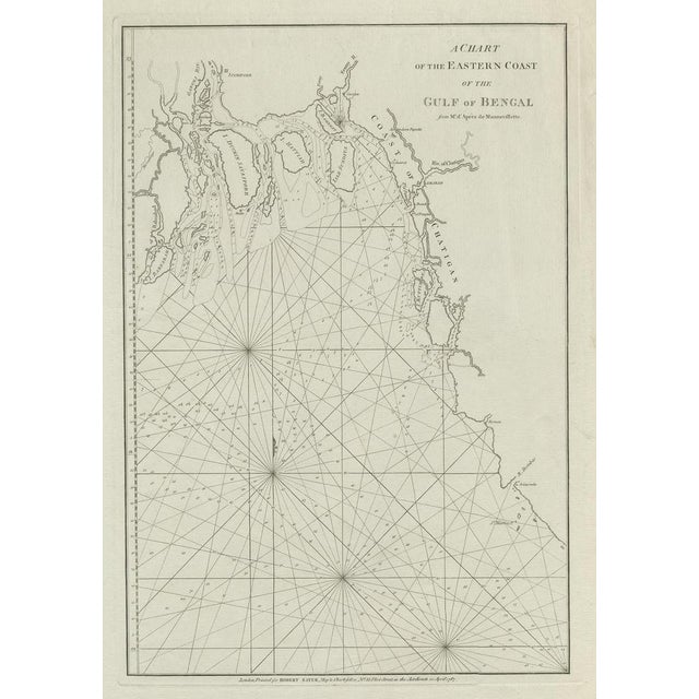 Antique map titled 'A Chart of the Eastern Coast of the Gulf of Bengal'. Original antique map of the Bay of Bengal. The...