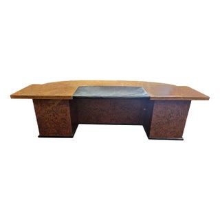 Vintage Desk in Thuja Root, 1980s For Sale