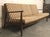 Tan Mid-Century Three Seat Spindle Back Sofa For Sale - Image 8 of 13