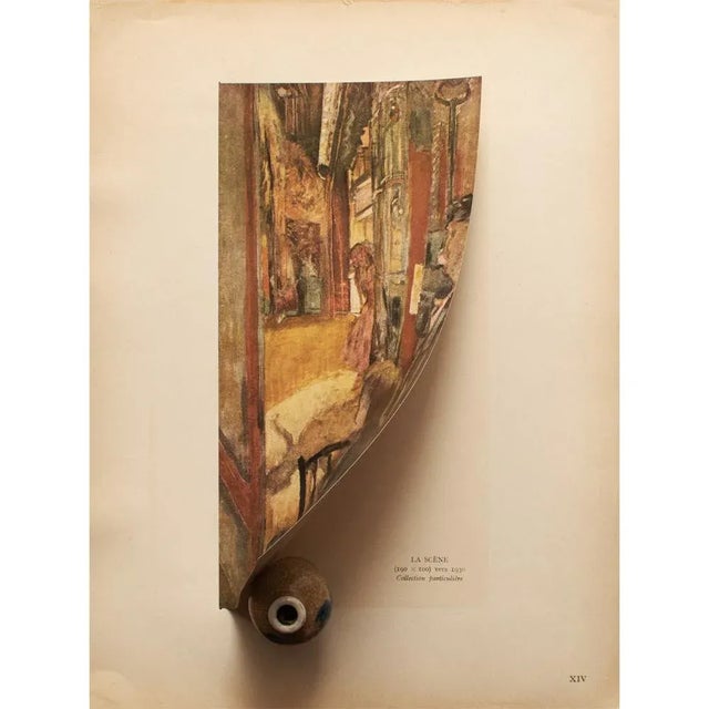 The School of Paris 1948 After Édouard Vuillard "The Scene" Vintage Parisian Offset Lithograph For Sale - Image 3 of 8