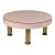 Mid-Century Pink Marbled Formica Round Plant Stand For Sale
