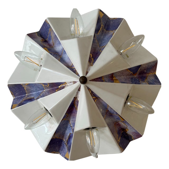 Ceramic Pan Lamp from Scheurich, 1970s For Sale