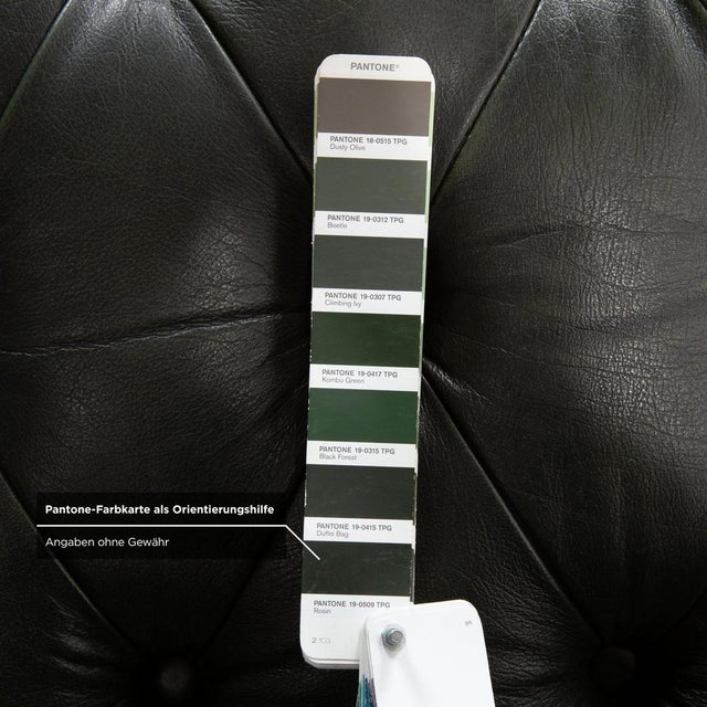 Chesterfield Three-Seater Sofa in Leather For Sale - Image 12 of 17