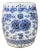 10" Chinese Blue White Porcelain Double Dragons Round Shape Stand Display Art For Sale