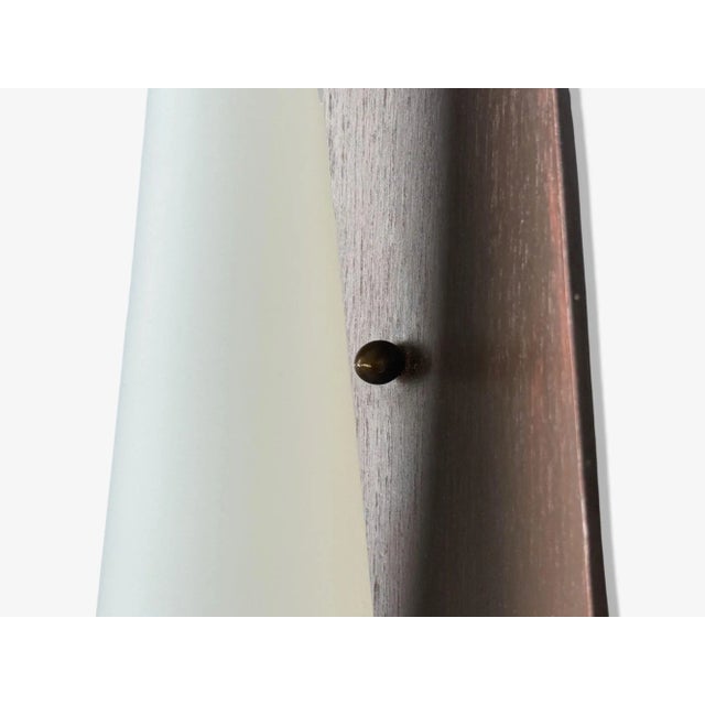 Danish Modern, Teak, Brass, Opaline Glass, Wall Lights, Denmark, 1960s For Sale - Image 9 of 10