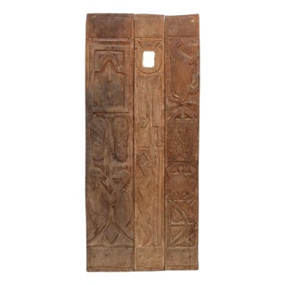 The Threshold Oracle Carved African Nupe Door For Sale