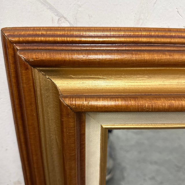 Vintage Square Giltwood Wall Mirrors, 20th Century, Pair For Sale - Image 12 of 12