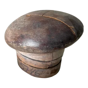 French Adjustable Wooden Milliner Hat Block Form