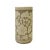 2000 - 2009 Chinese Handmade Ceramic Tan Taupe Flower Column Vase For Sale - Image 5 of 6