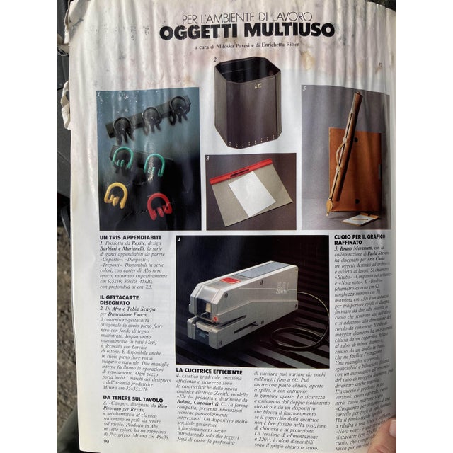 Leather Umbrella Stand by Afra and Tobia Scarpa for Dimensione Fuoco, 1980 For Sale - Image 12 of 14